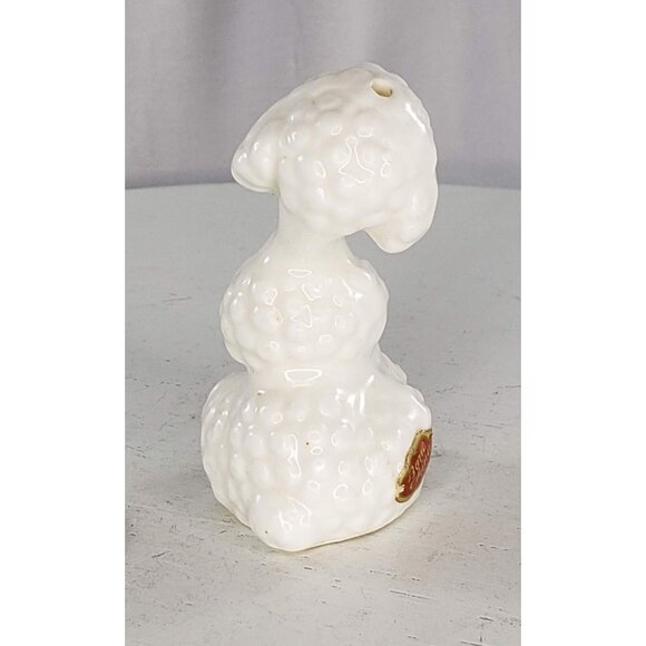 Bone China Japan White Poodle Shaker Salt Pepper Single - Picture 3 of 6